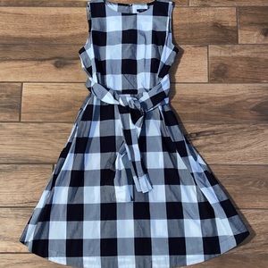 Ann Taylor Factory Petite Checkered Midi Dress